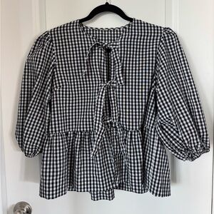 Gingham Blouse